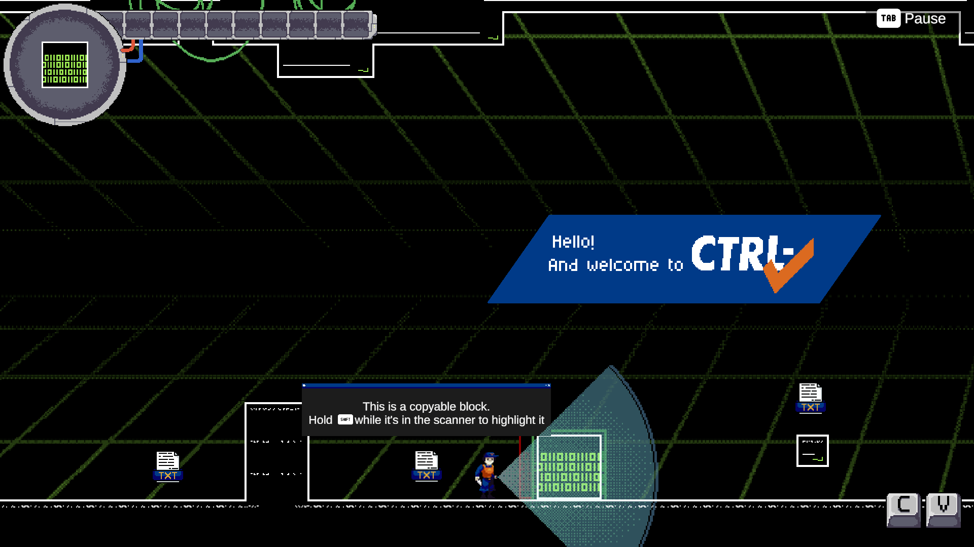 CTRL-V gameplay screenshot