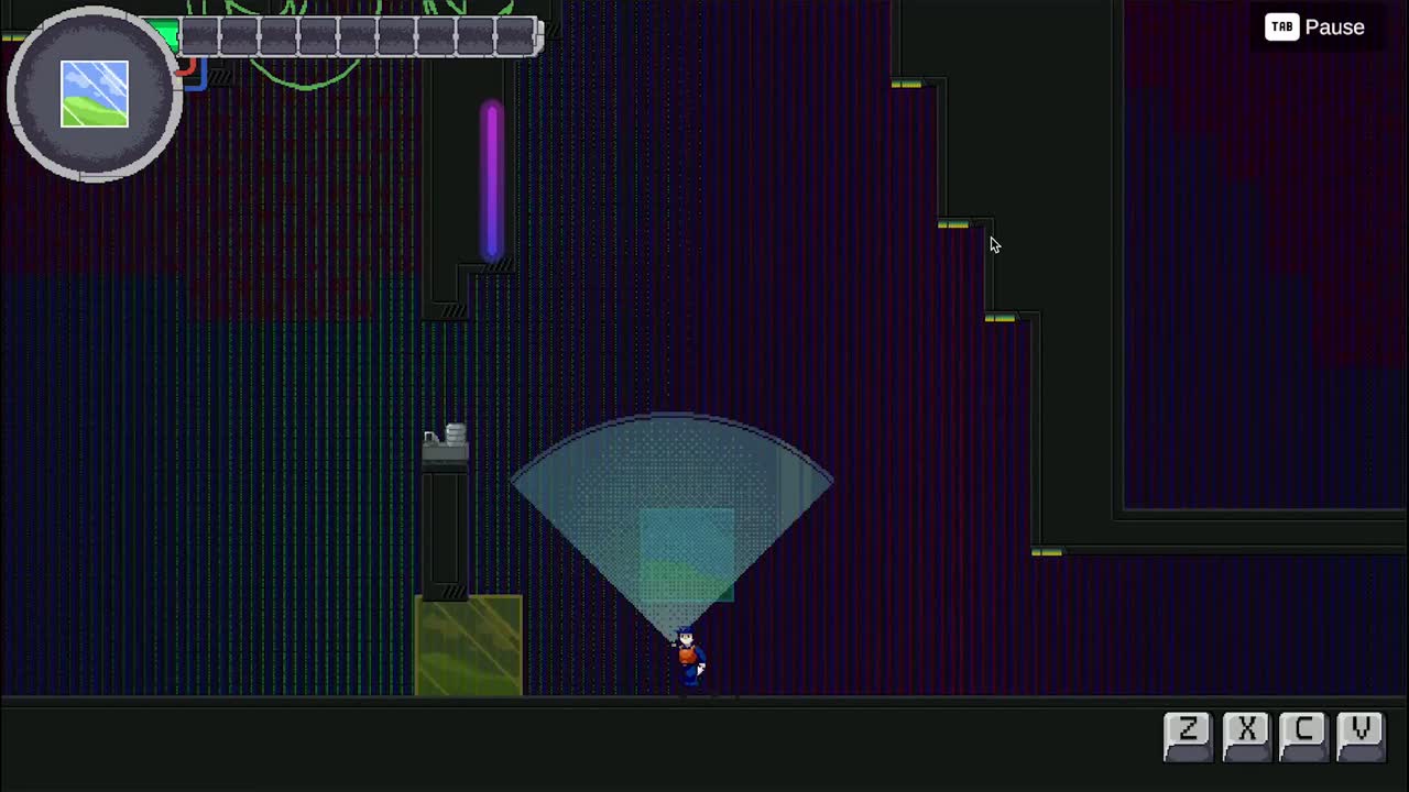CTRL-V gameplay footage inside the corrupted core level